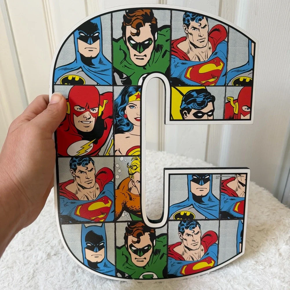 4/$25 DC Comics Superhero Letter C Wood Wall Art